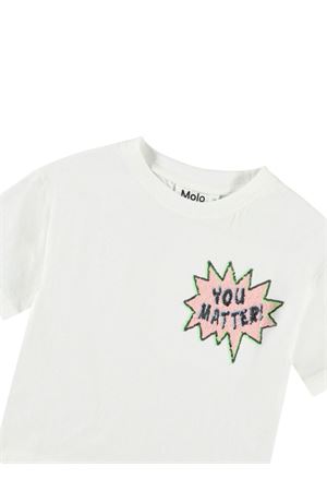 t-shirt in cotone bianco MOLO KIDS | 2S25A2103886